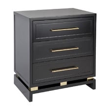 Black Chasey Bedside Table