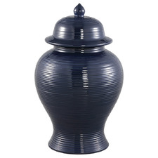 Navy Emilio Ceramic Temple Jar