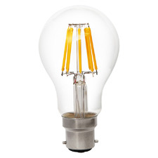 8W Clear Glass 2700K Non-Dimmable LED Bulb