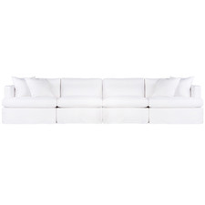White Cayman 4 Seater Modular Sofa