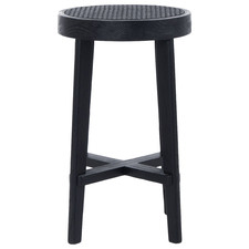66cm Nathaniel Rattan Kitchen Stool