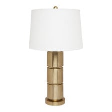 Akan Brushed Gold Metal Table Lamp