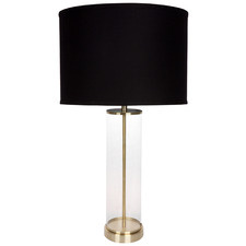 60cm Nanga Stainless Steel & Glass Table Lamp