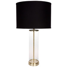 Nanga Stainless Steel & Glass Table Lamp