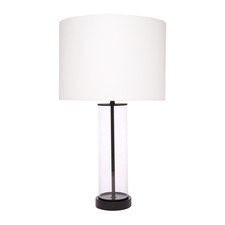 Payne Glass & Metal Linen Table Lamp