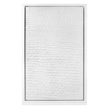 White Ripples Framed Canvas Wall Art