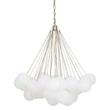 Savino Large Cloud Frosted Glass 3 Light Pendant