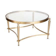 Considine Round Glass-Top Coffee Table