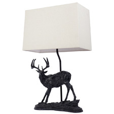 60cm Bronze Lino Stag Table Lamp