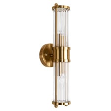 Barres Fluted Glass 2 Light Wall Sconce