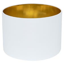 Ekby White Linen-Look Lamp Shade