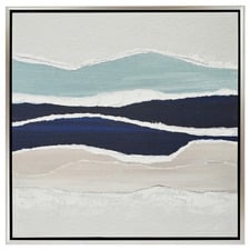 Sea Mountain Framed Canvas Wall Art