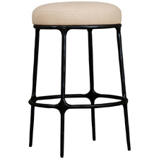 65cm Cassian Linen Bar Stool