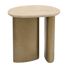 Fenn Travertine Side Table