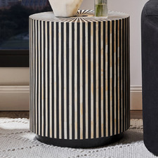 Lyra Bone Inlay Side Table