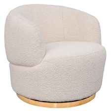 Jeremiah Boucle Swivel Accent Chair