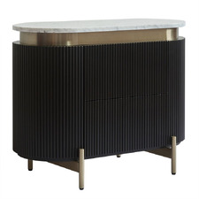 Betty Carrara Marble Bedside Table