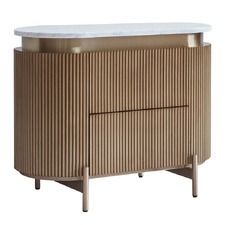 Betty Carrara Marble Bedside Table