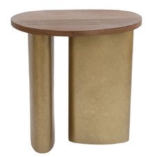 Shelton Brass Side Table