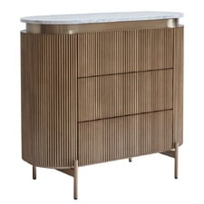 Betty Carrara Marble 3 Drawer Chest