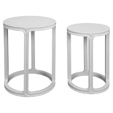 2 Piece Amir Birch Wood Nesting Side Table Set