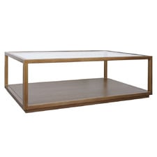 Galvan Rectangular Glass-Top Coffee Table