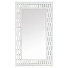 Berry Fir Wood & Steel Full Length Mirror