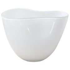 White Alysha Glass Vase