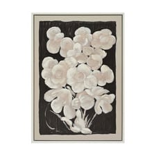 Textured Bouquet Framed Canvas Wall Art