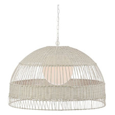 Easton Iron Rattan Pendant Light
