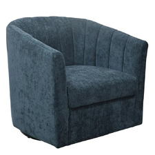 Winona Chenille Swivel Armchair