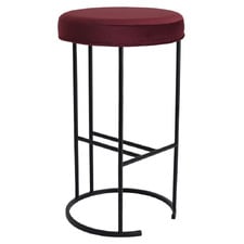 Black 66cm Eastham Velvet Counter Stool