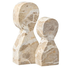 2 Piece Centralia Capri Marble Bookend Set