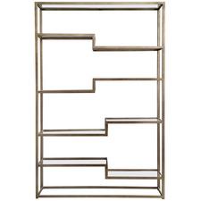 Sterling Iron & Glass Shelving Unit