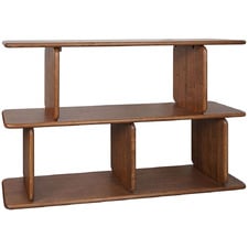 Aspen 2 Tier Oak Wood Shelving Unit