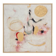 Golden Moon Framed Canvas Wall Art