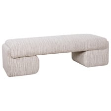 Ivory Varo Ottoman Bench