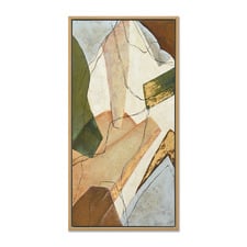 Autumn Leaves I Framed Canvas Wall Art