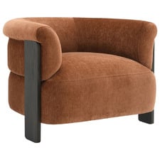 Rust Jandrey Chenille Tub Chair
