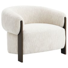 Ivory Jimrel Chenille Tub Chair