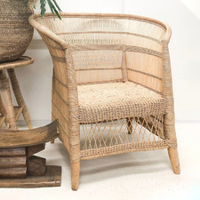 Authentic Malawi Reed Armchair