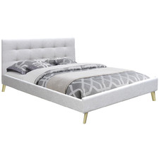Light Grey Sam Fabric Bed Frame