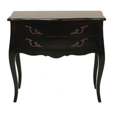 French Provincial Chateaux 2 Drawer Bedside Table