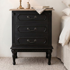 Toulouse 3 Drawer Bedside Table