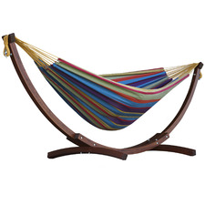 Double Cotton Hammock with Stand