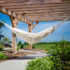 Fringed Brazilian Cotton Double Hammock