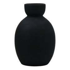 Black Egg Tate Ceramic Vase