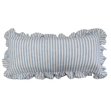 Ruffles Cotton Lumbar Cushion