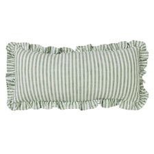 Ruffles Cotton Lumbar Cushion