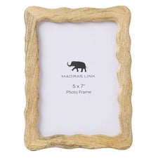 Wavy Mango Wood Photo Frame